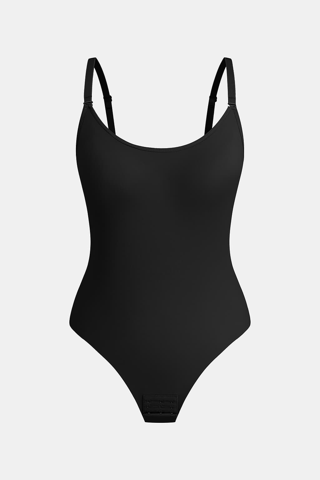 Body moldeador negro con sistema de soporte