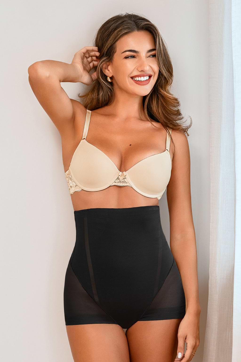 Natural Fit Black Shapewear Bottoms