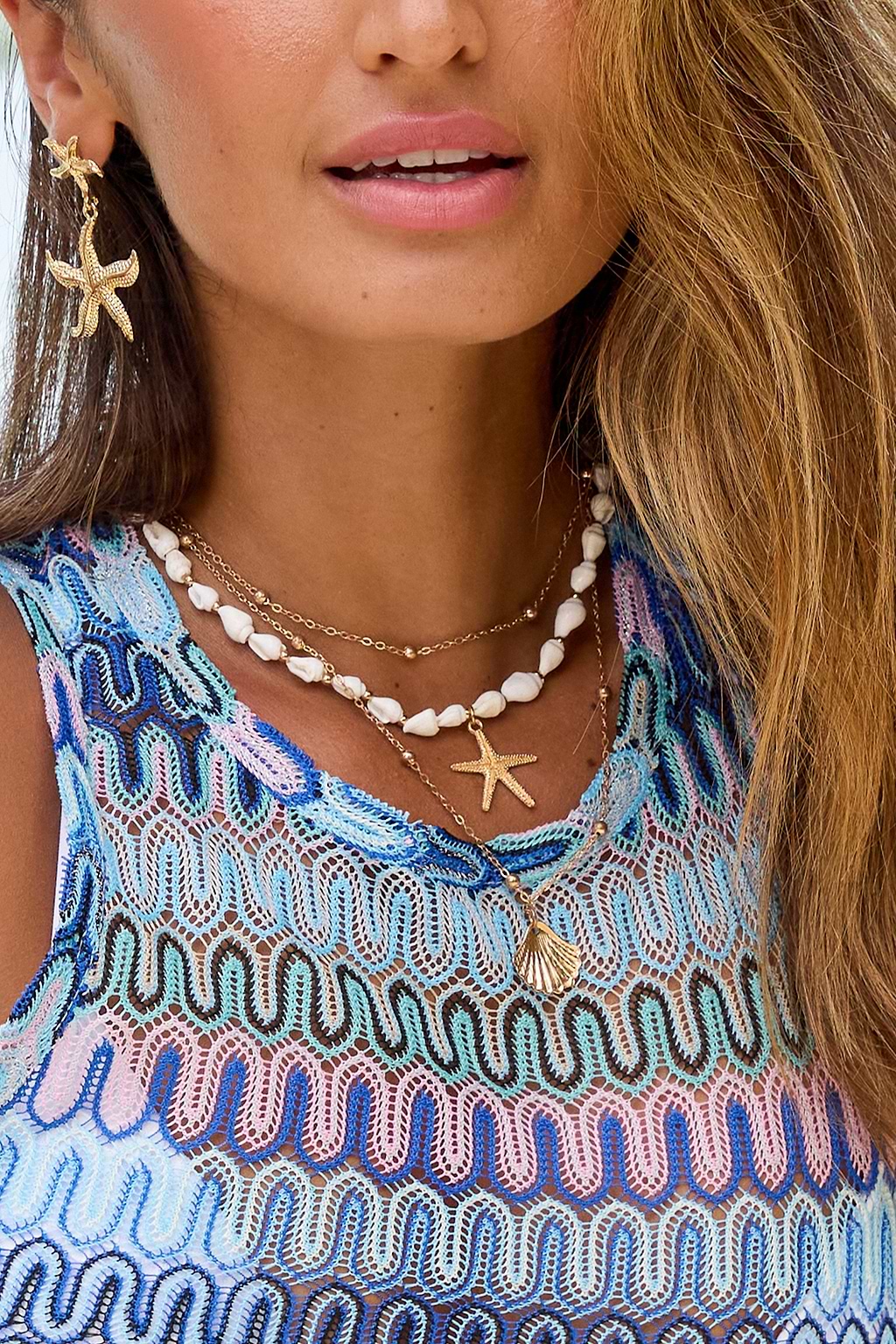 Mermaid State of Mind Gold-Tone Necklace Set