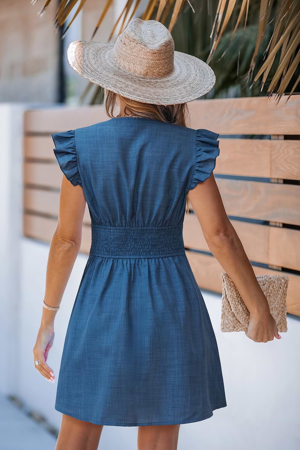 Daydream Drive Blue Mini Dress