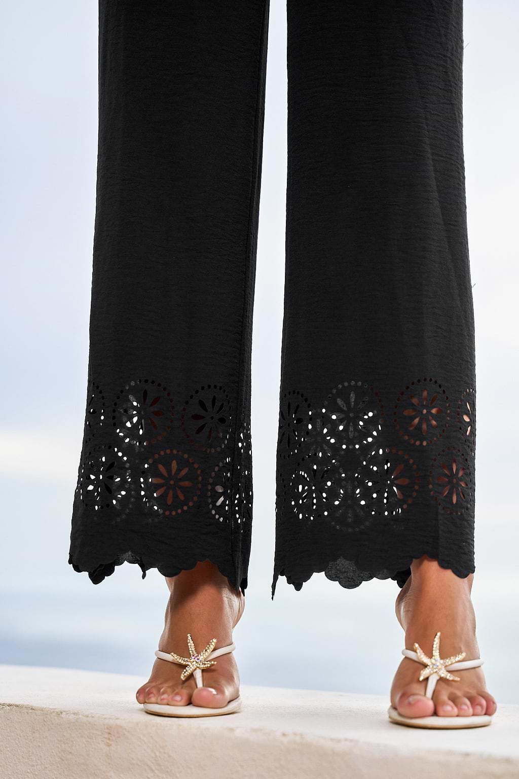 Pantalones negros de alta calidad
