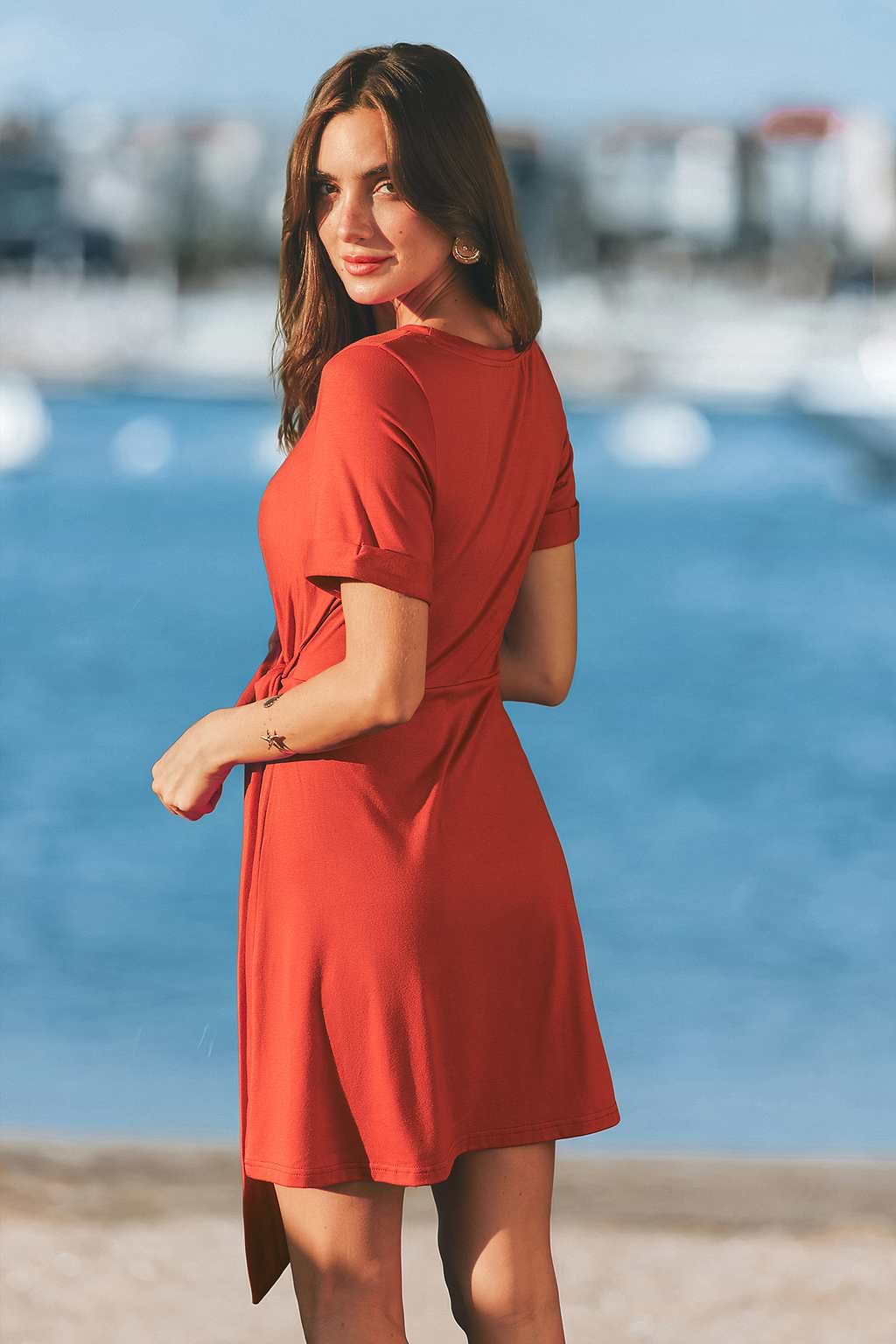 Chili Red Mini Dress