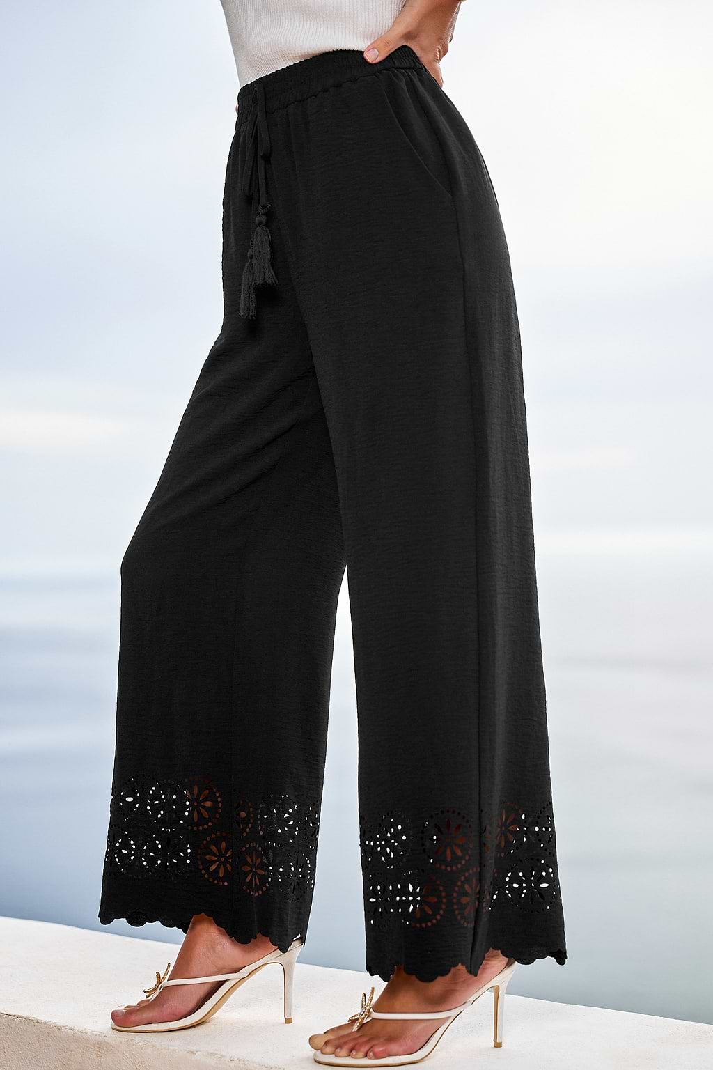 Pantalones negros de alta calidad