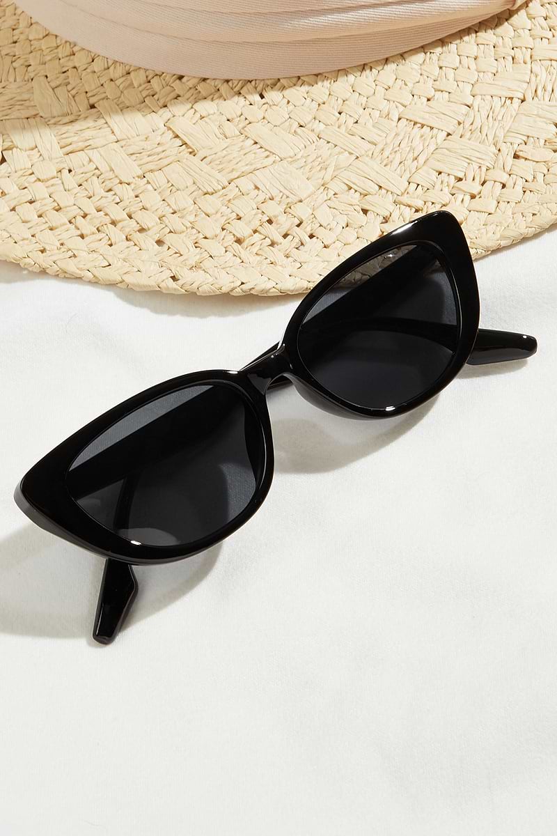 Low Profile Black Sunglasses