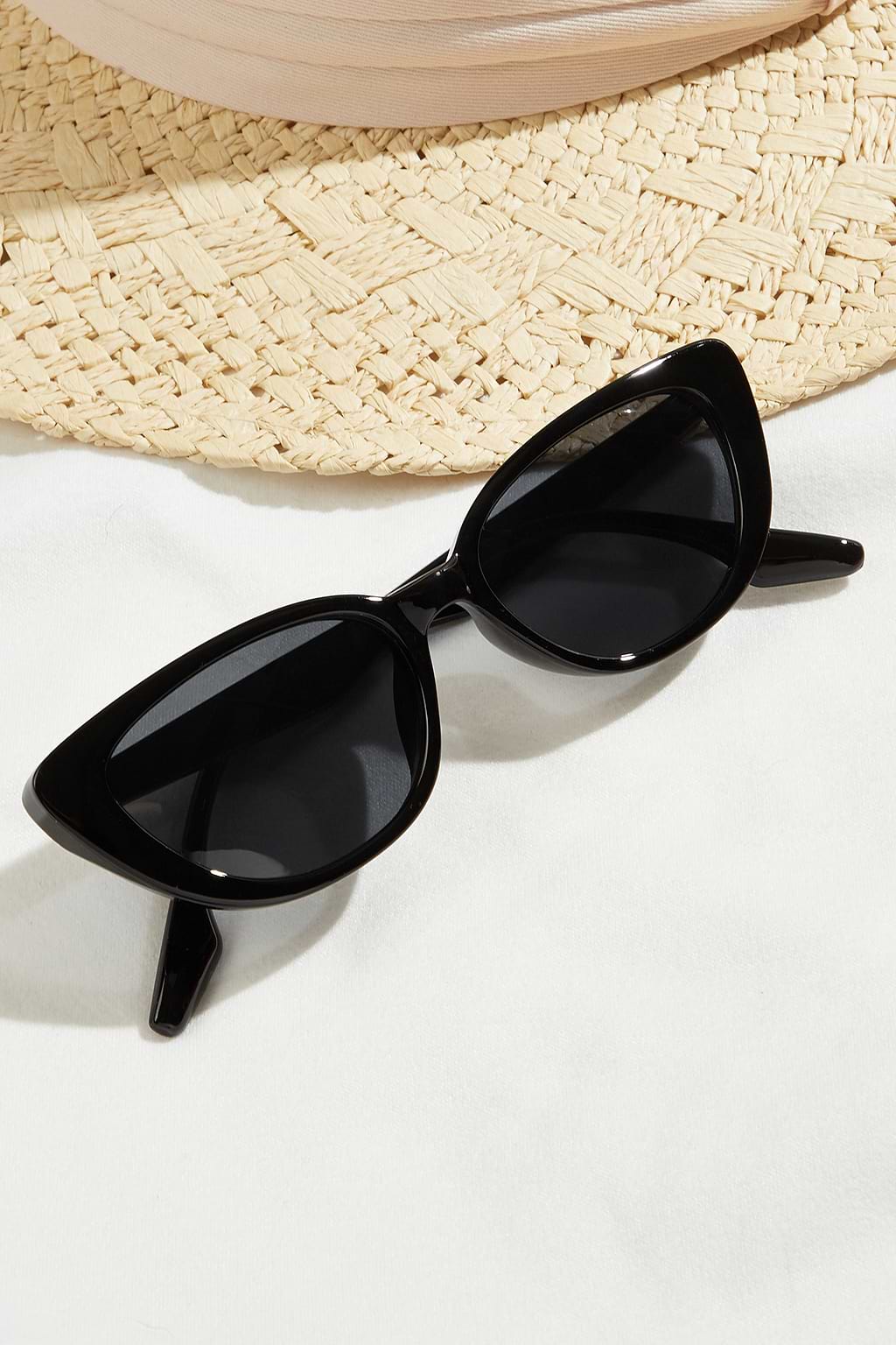 Low Profile Black Sunglasses
