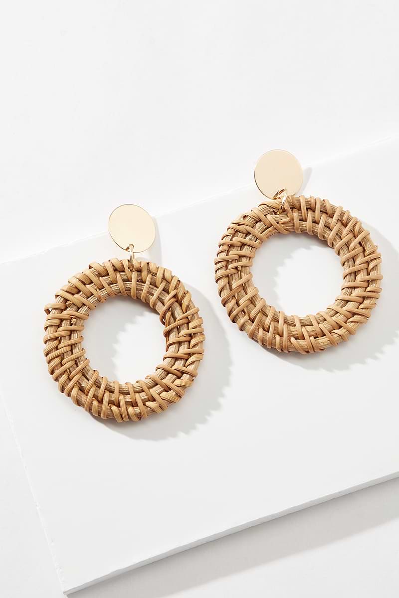 True Warmth Straw Earrings