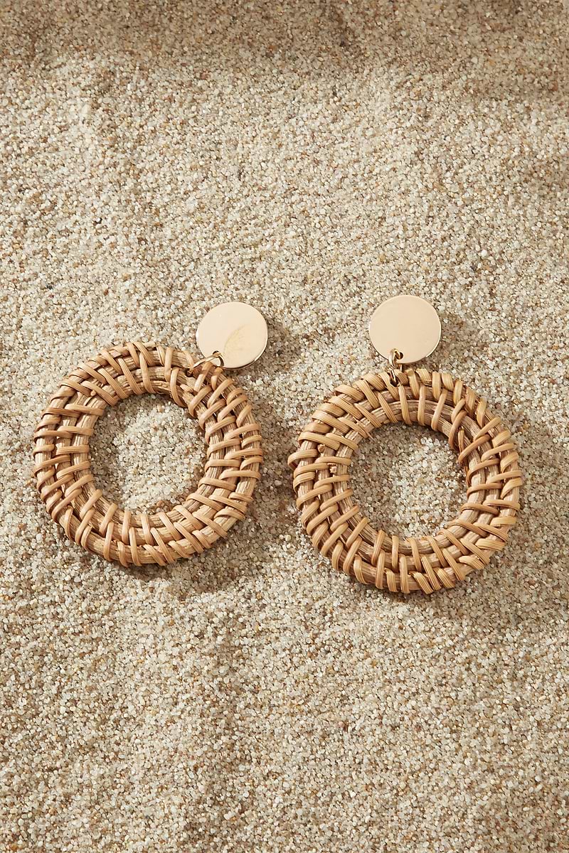 True Warmth Straw Earrings