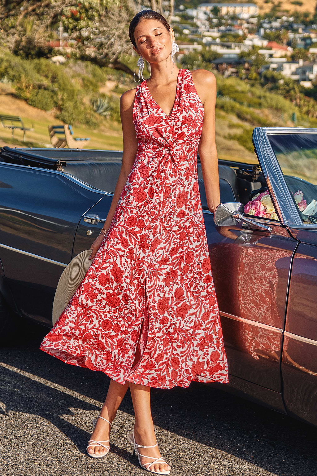 Just Swell Floral Midi Dress