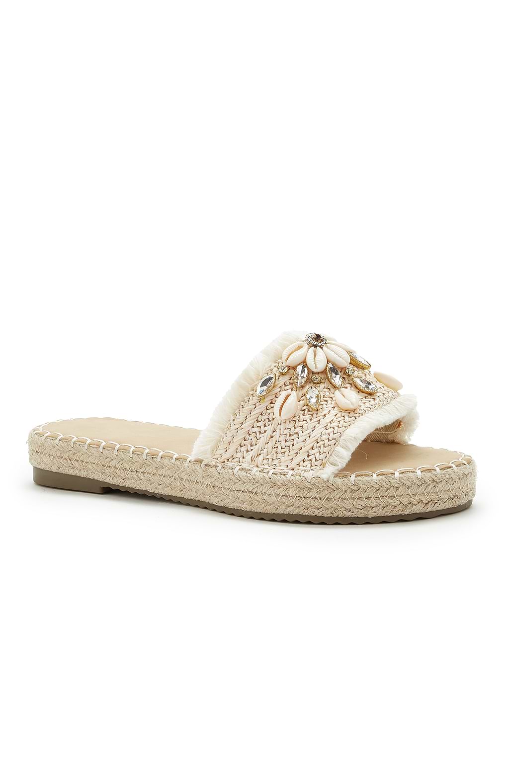 Sandali beige rialzati
