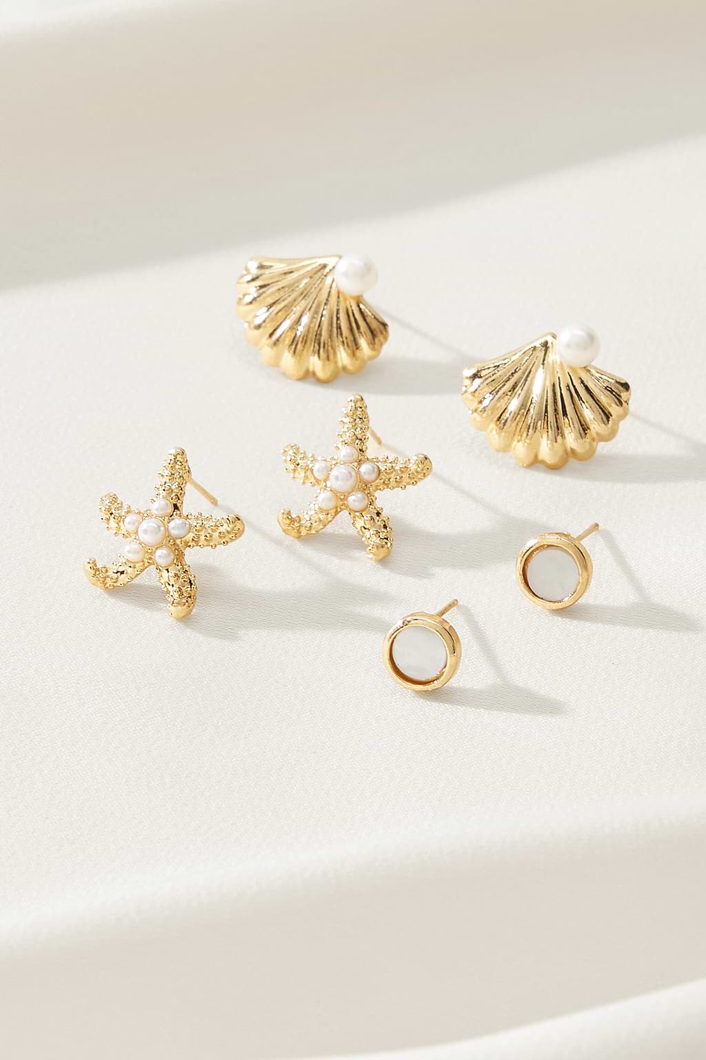 Capri Gold-Tone Earrings Set