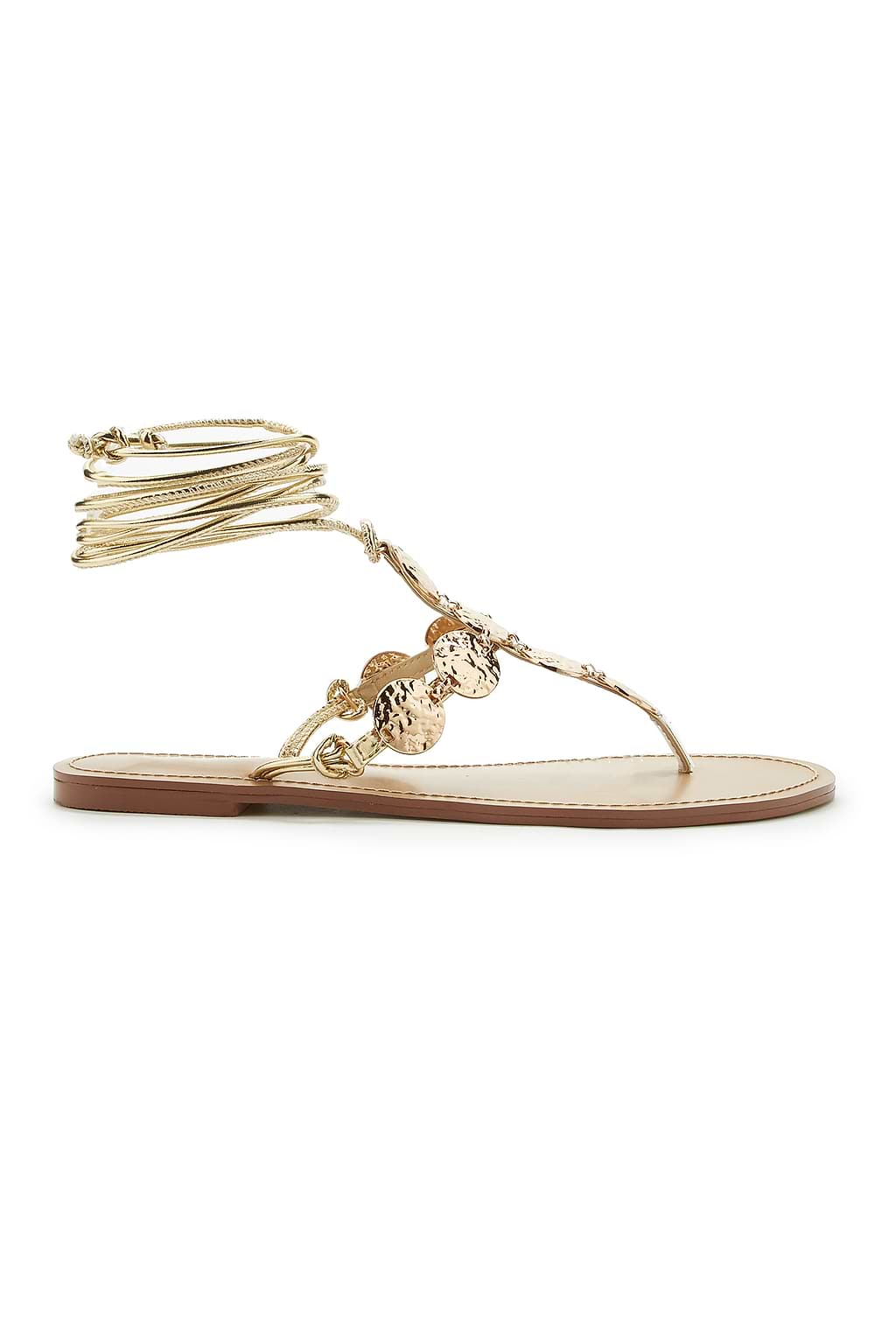 Warm Metals Gold-Tone Sandals