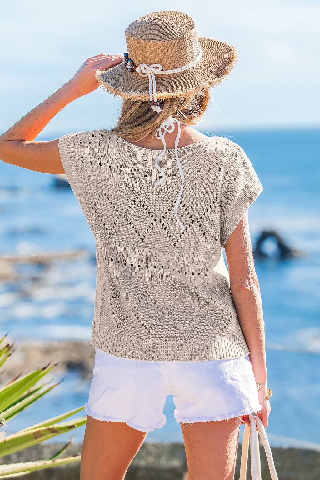 Unread Beige Cover-Up Top