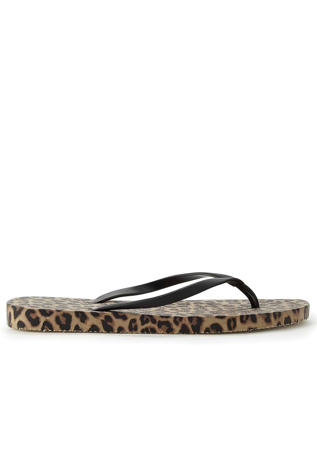 Hot Spots Animal Print Flip Flops