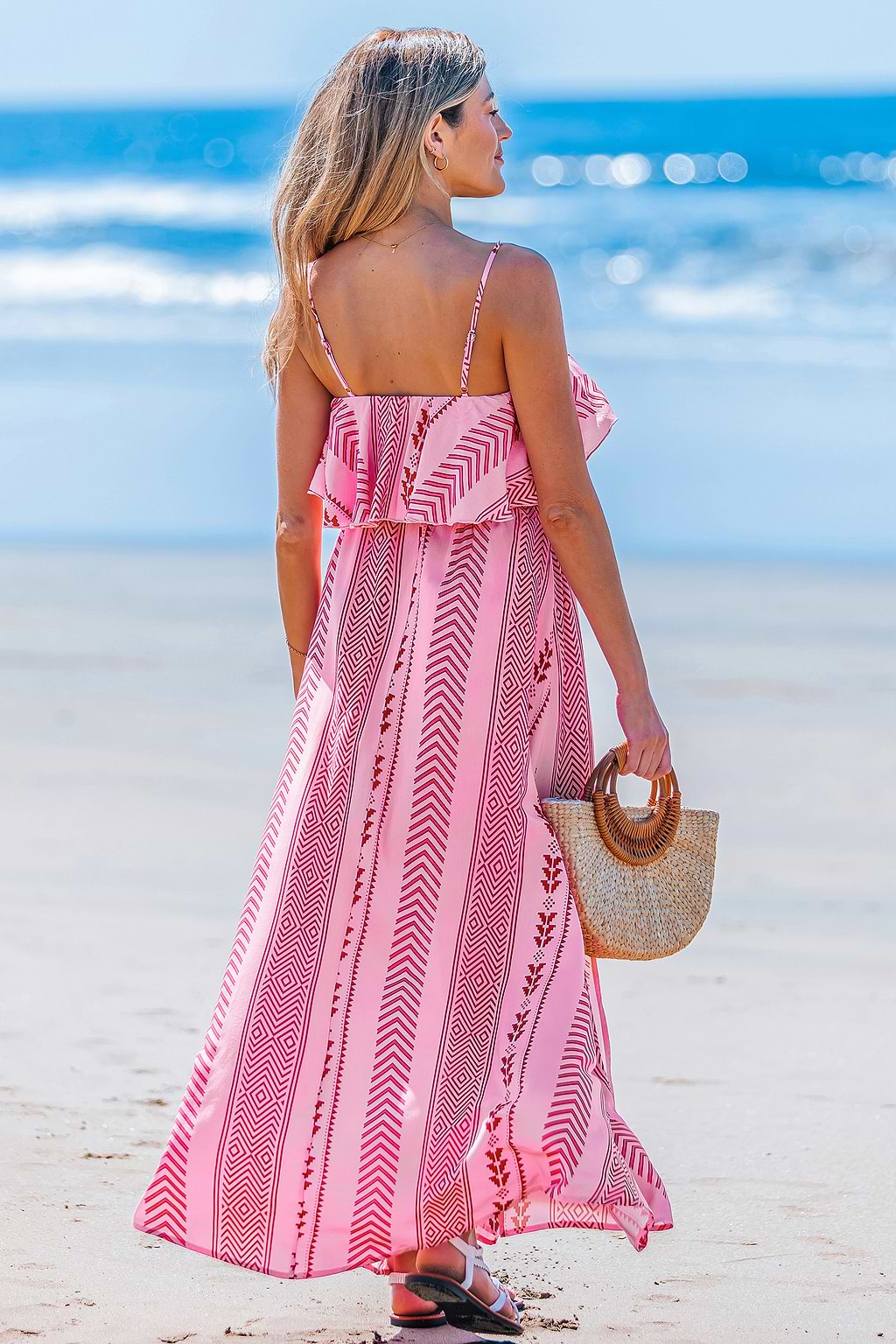 Sunset Fantasy Geo Maxi Dress