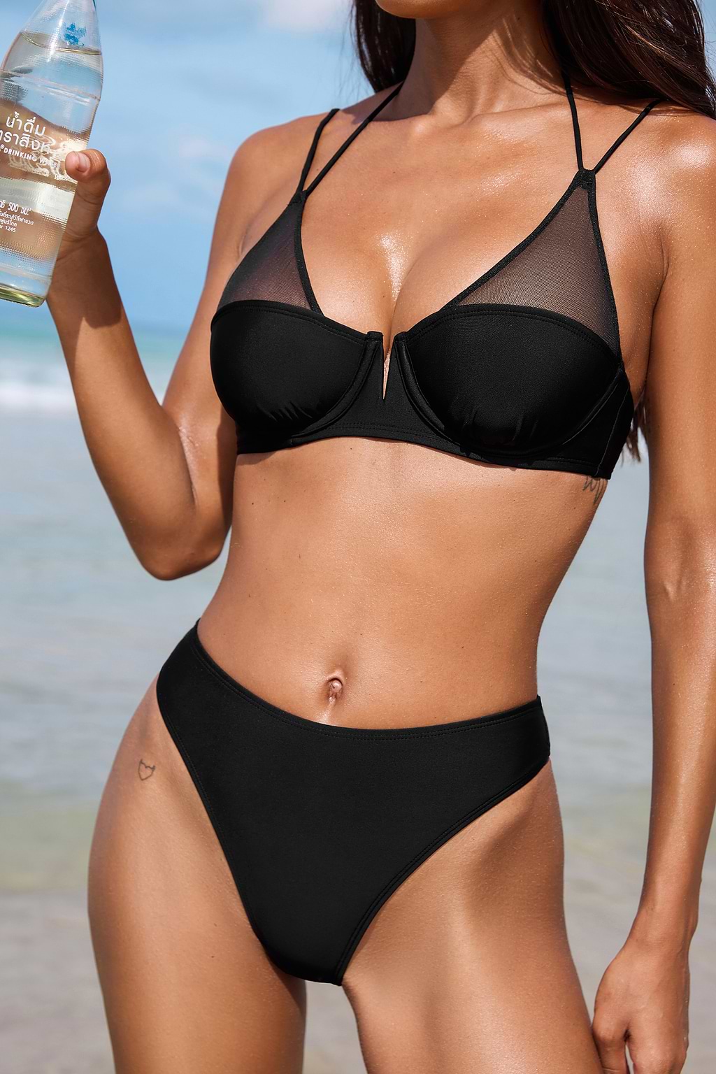 Sea & Be Seen Czarny zestaw bikini