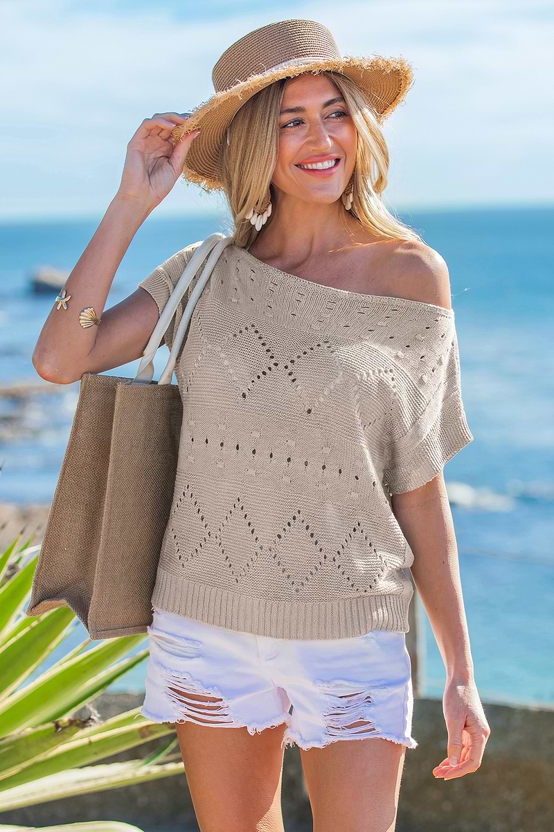 Unread Beige Cover-Up Top