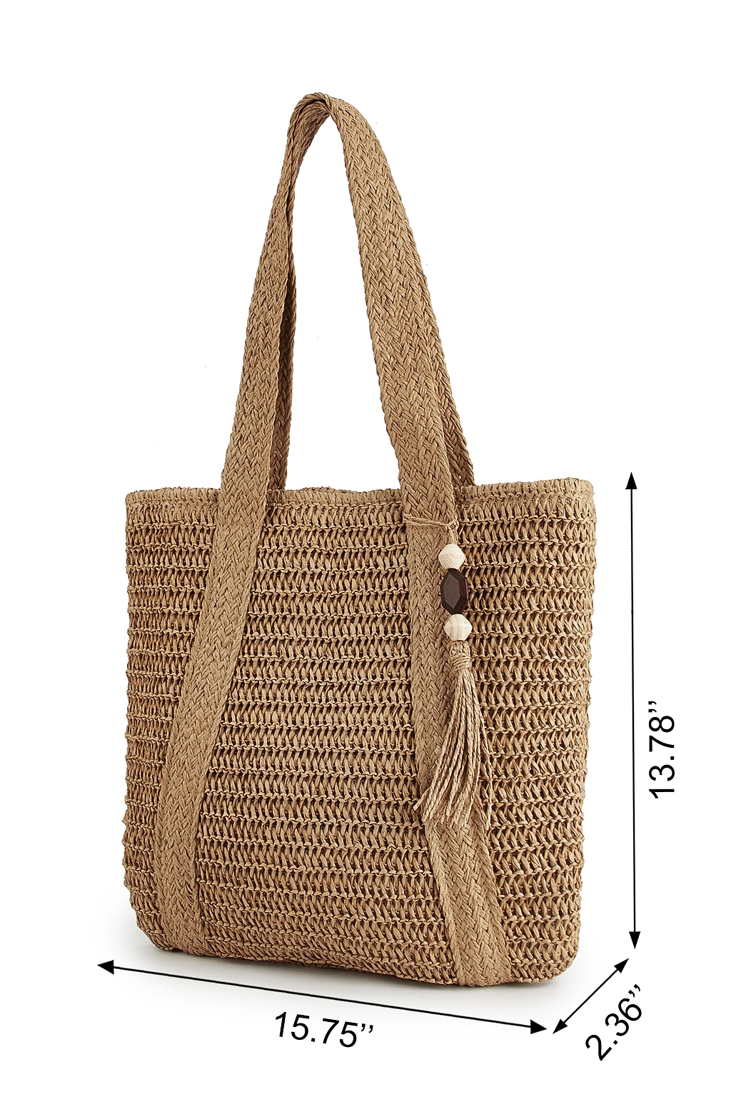Pool Bound Straw Tote Bag