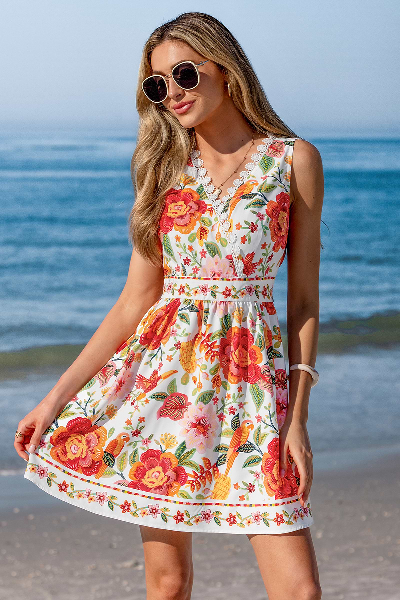 Gaia Floral Mini Dress