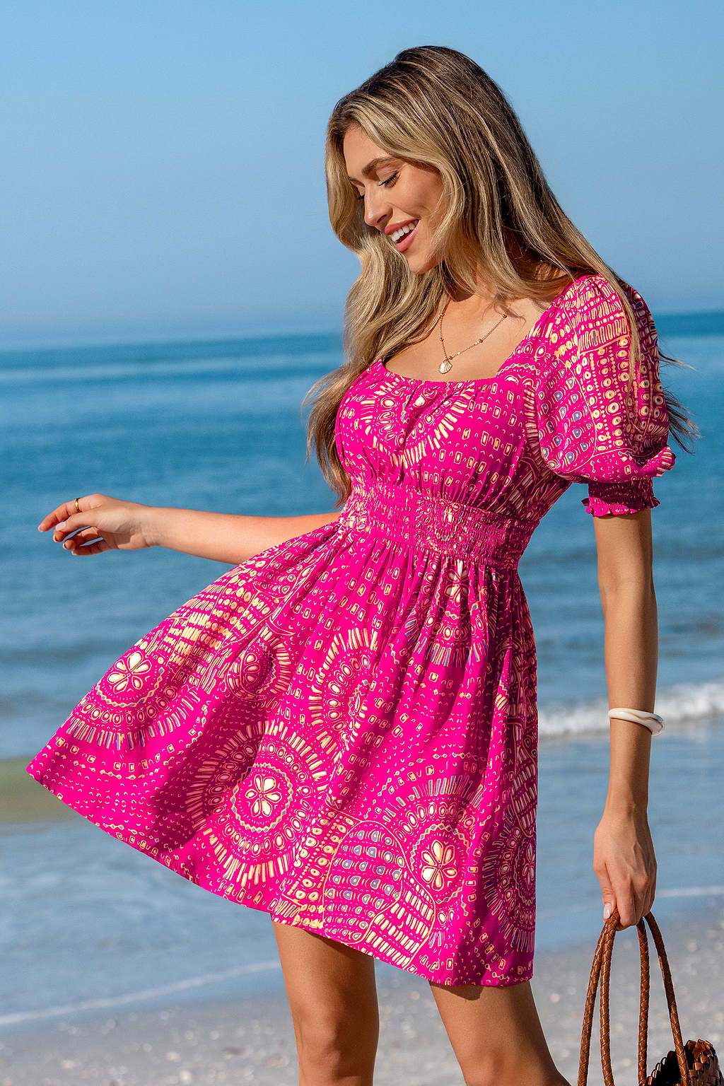 Full of Whimsy Abstract Mini Dress
