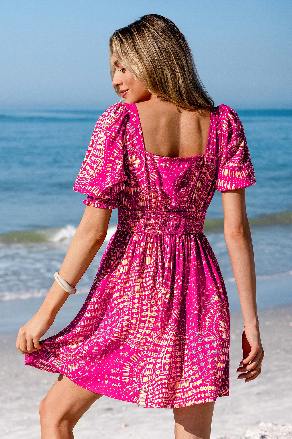 Full of Whimsy Abstract Mini Dress