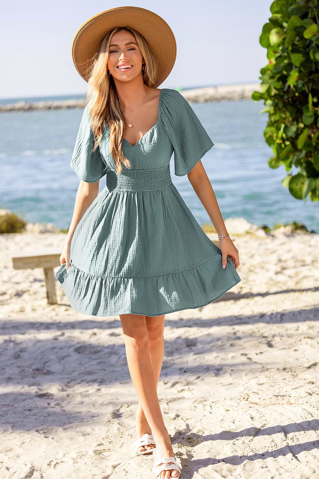 Vestido mini azul Can't Stop Smiling