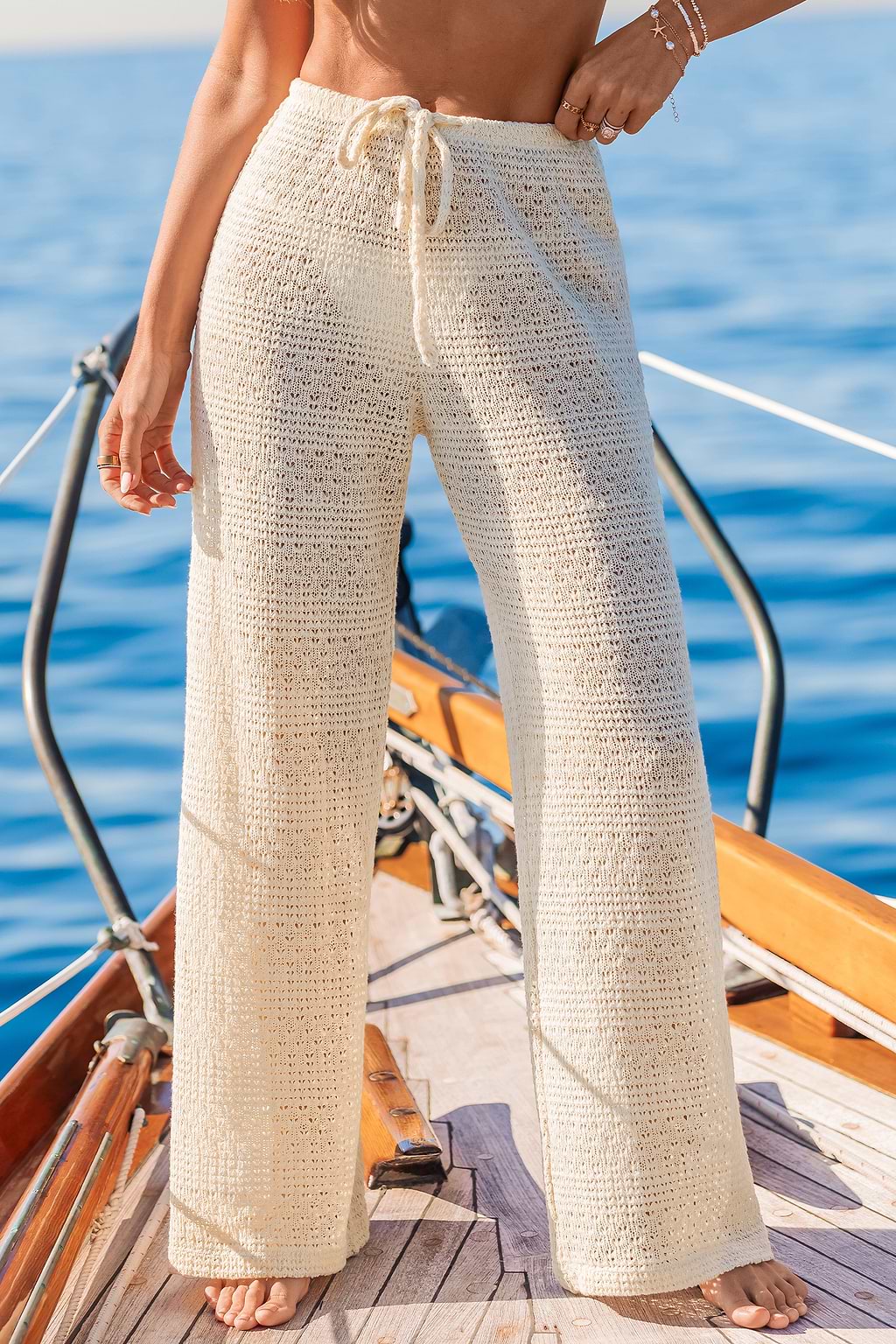 Maine Coast Beige Cover-Up Trousers