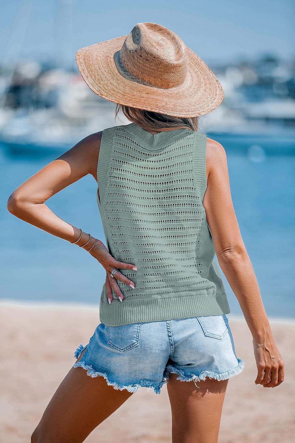 Surf Sesh Green Cover-Up Top