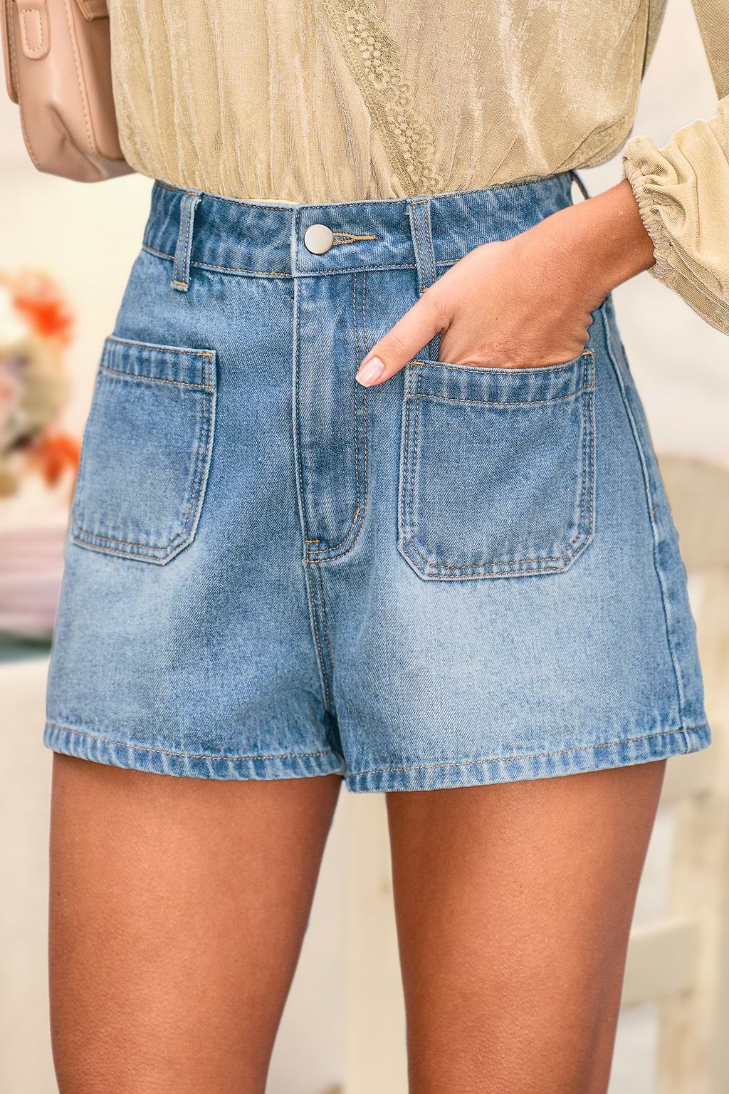 Sunnies Blue Denim Shorts