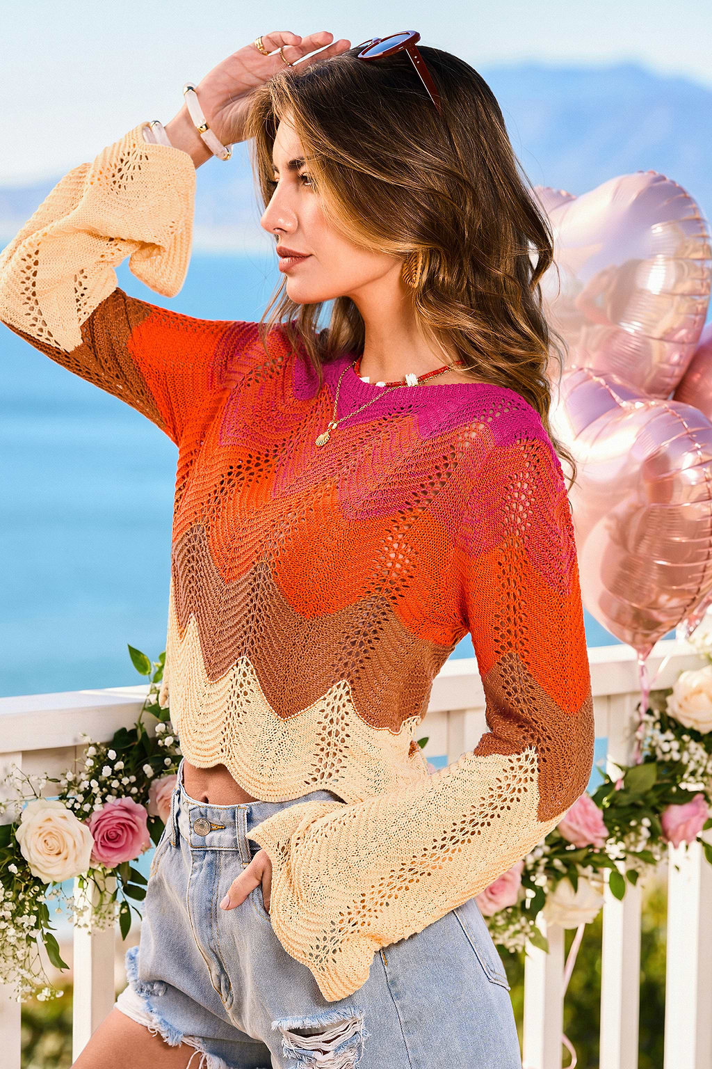 Big Break Striped Cover-Up Top