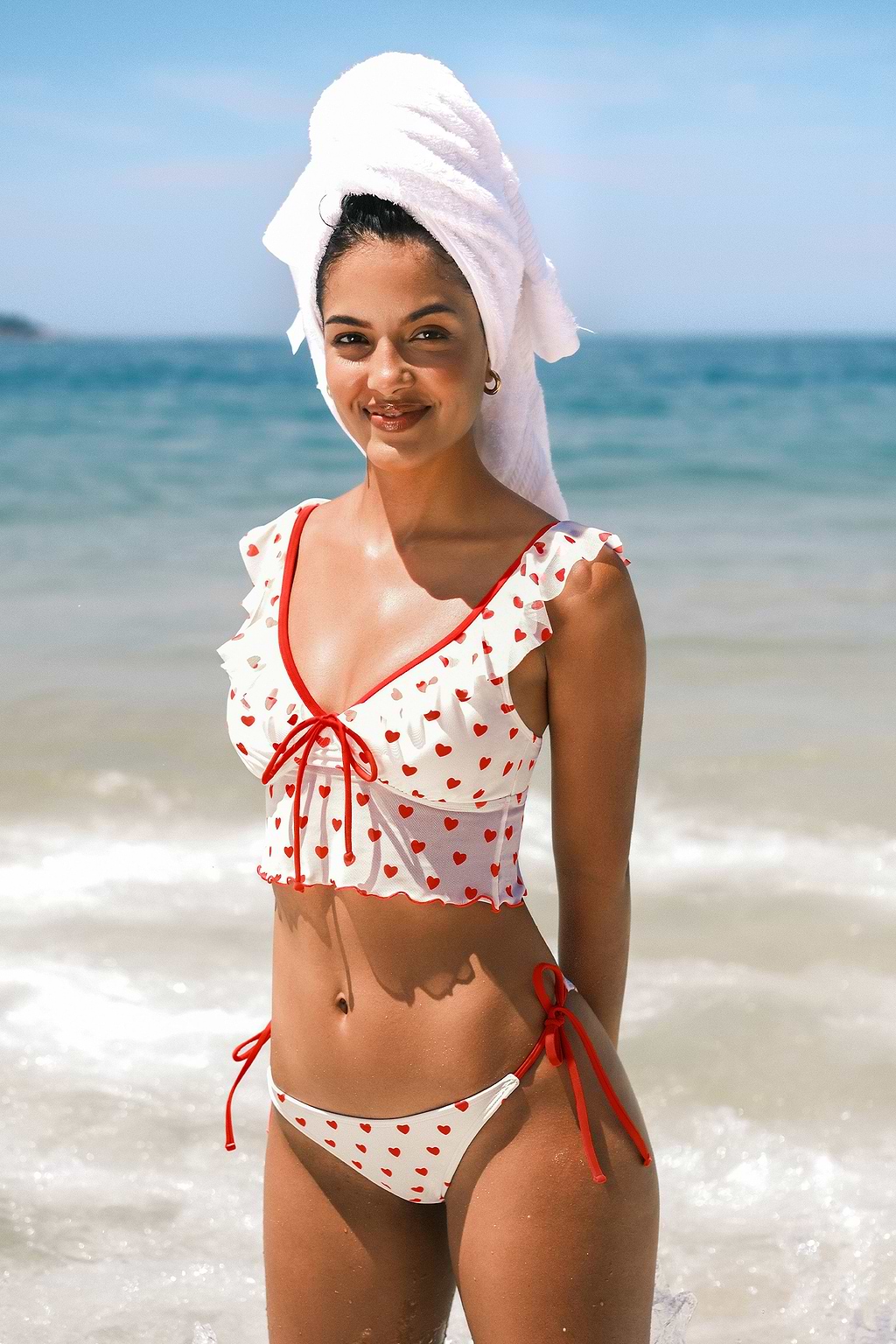Lover Girl Energy Heart Tankini Set