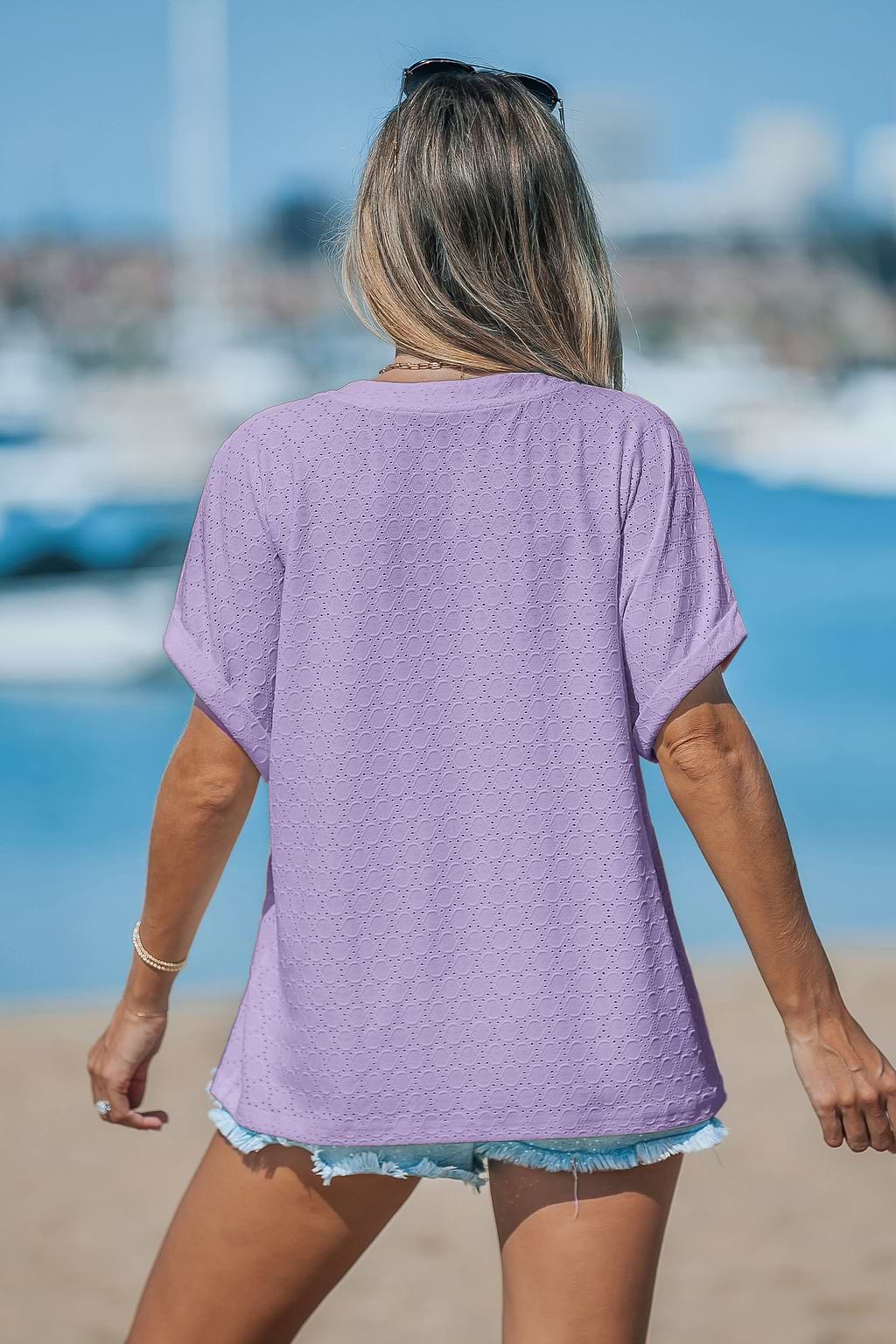 Santa Monica Memories Purple Top