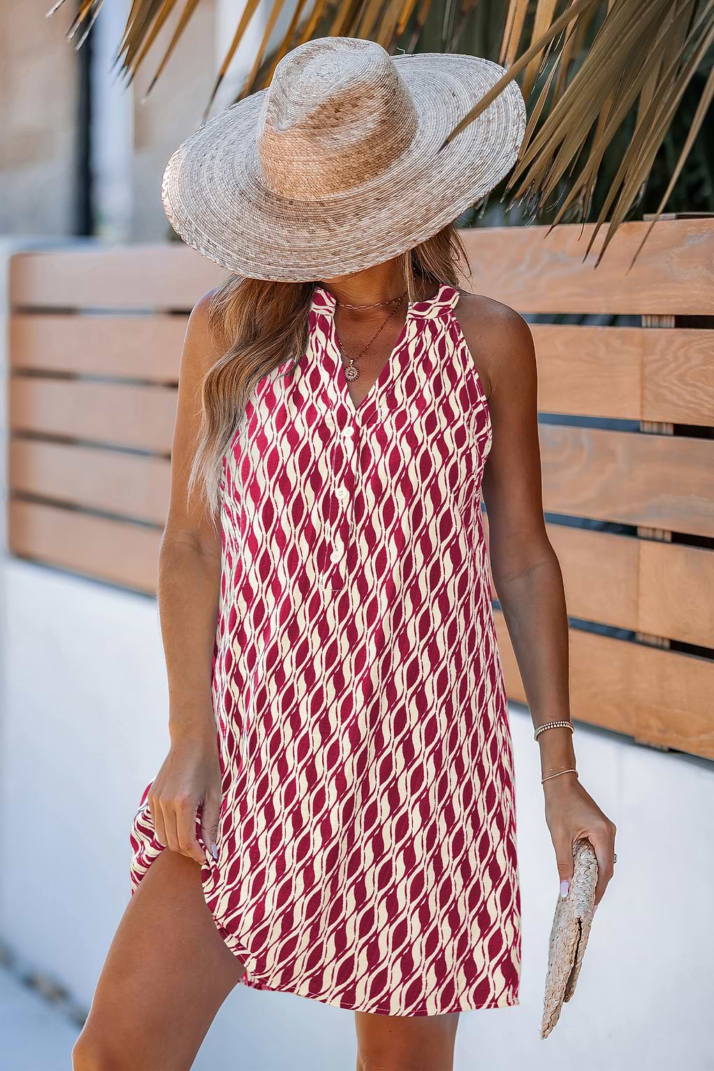 She's All That Abstract Mini Dress