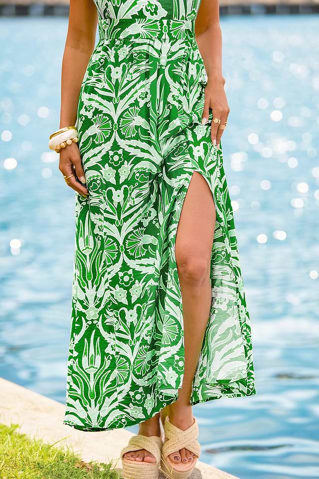 cupshe green dress Shamrock Green Surplice Mini Dress
