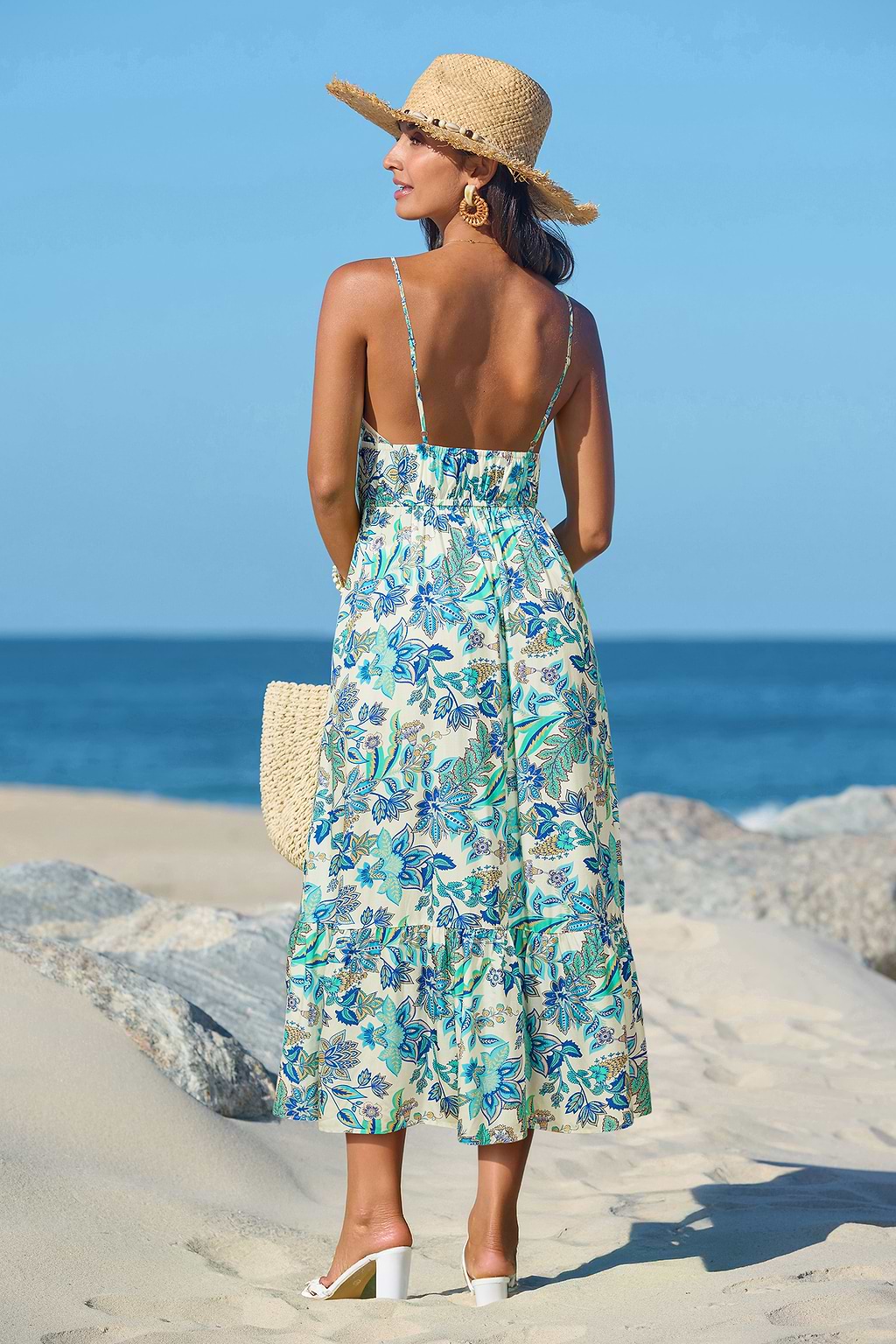 Blue Meadow Floral Mini Dress