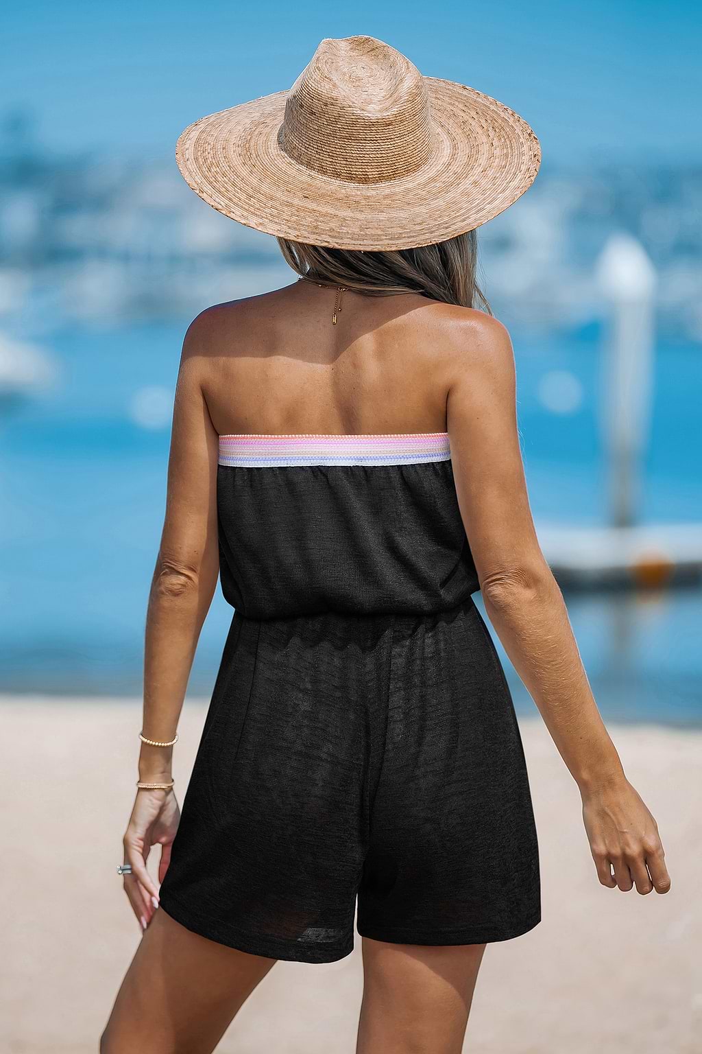 Make a Scene Black Cover-Up Romper