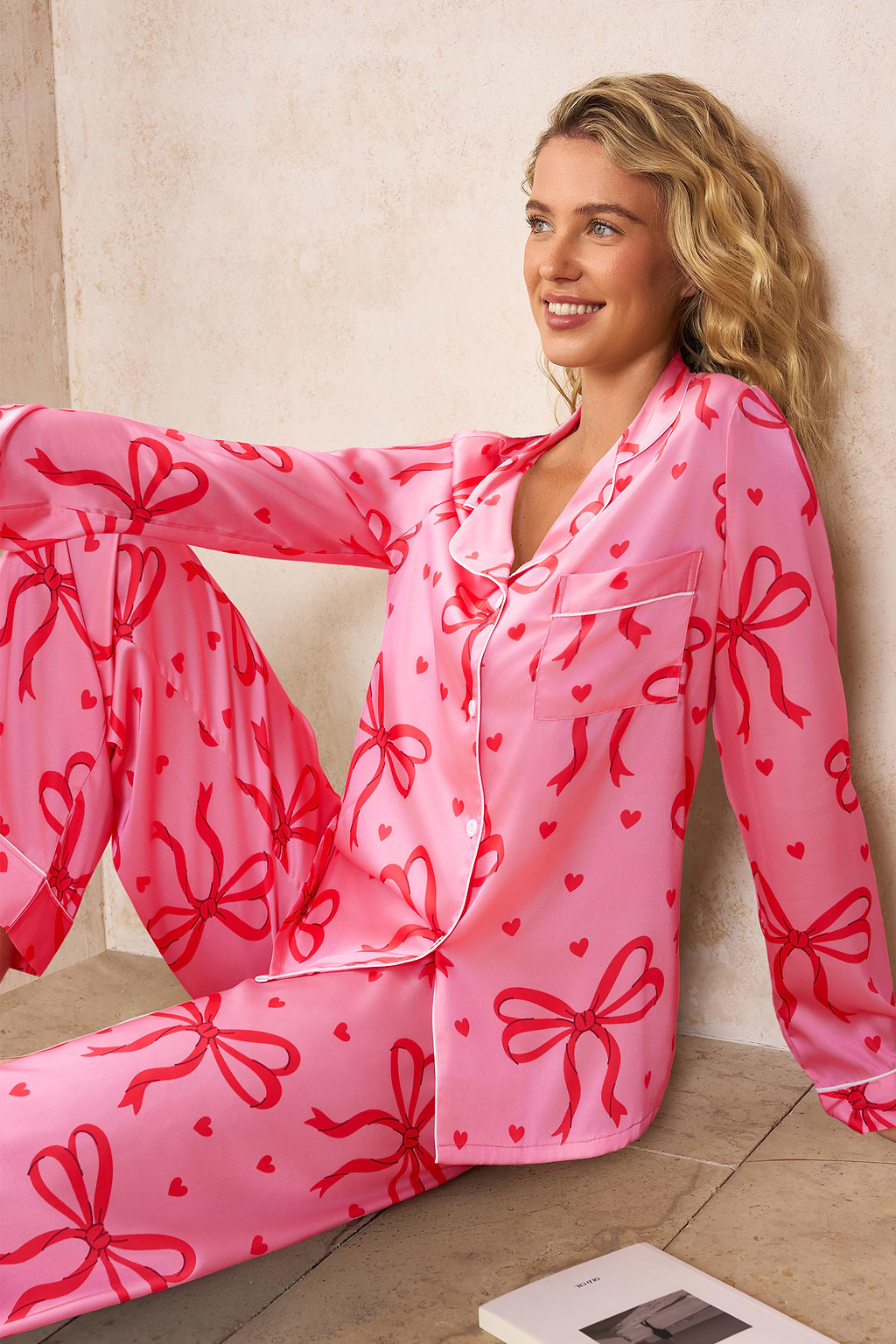 Lovey Dovey Bow Pajama Set