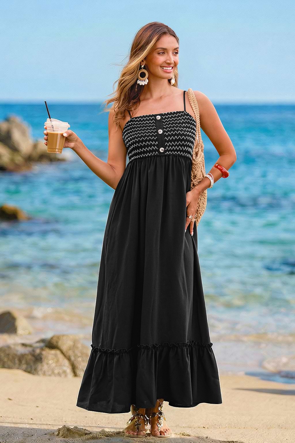 True Story Black Maxi Dress