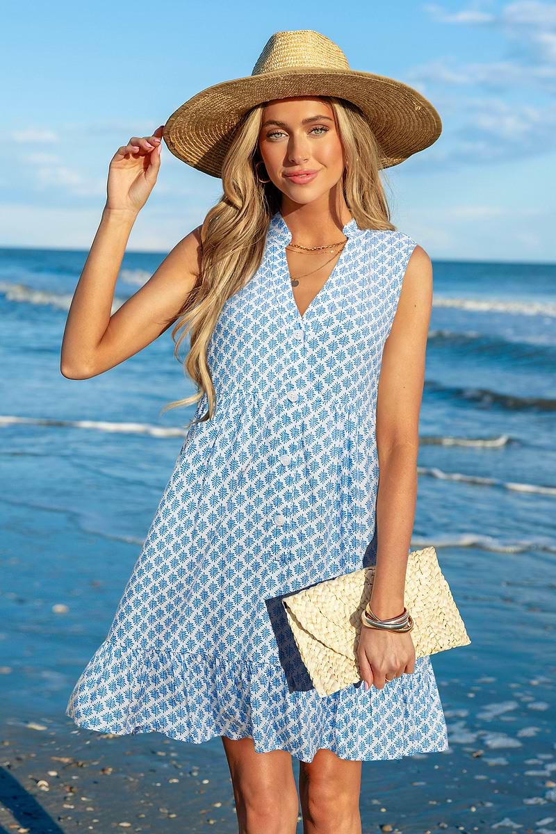 Robe chemise sans manches