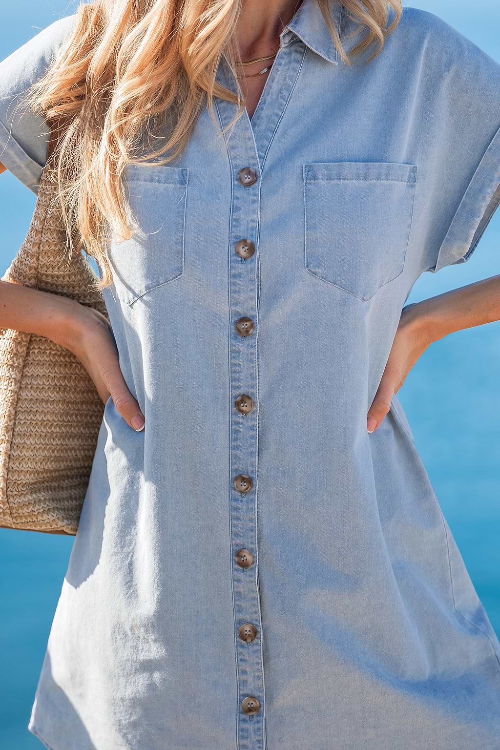 Vestido mini azul de Out of Left Field