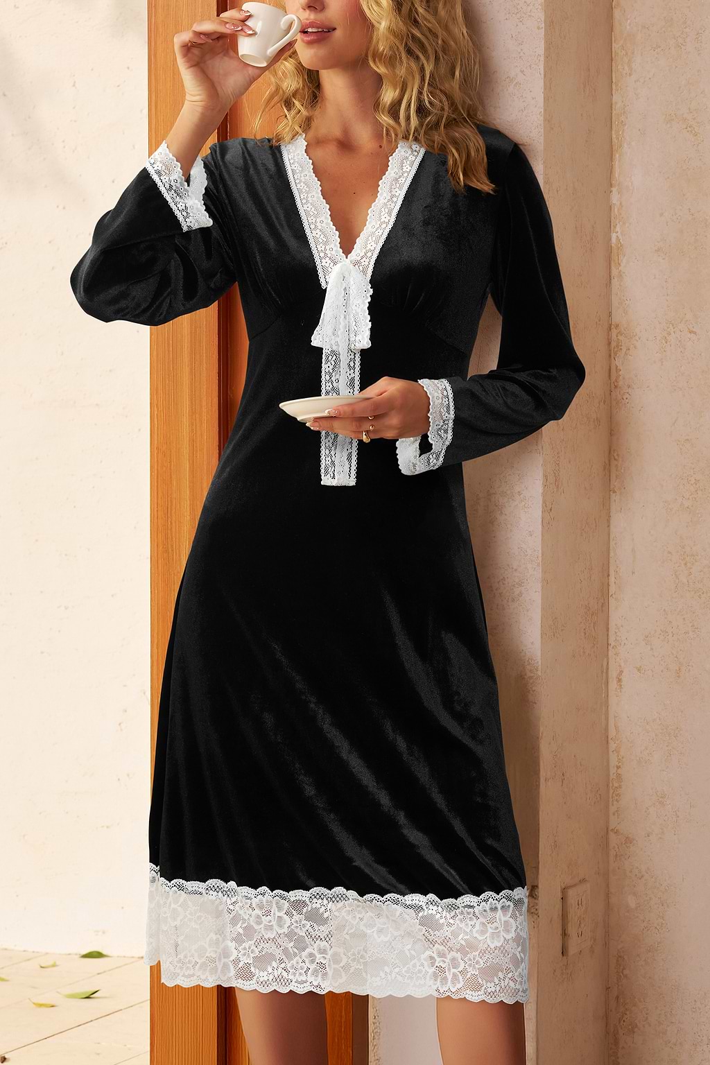 Don’t Wake Me Black Sleep Dress