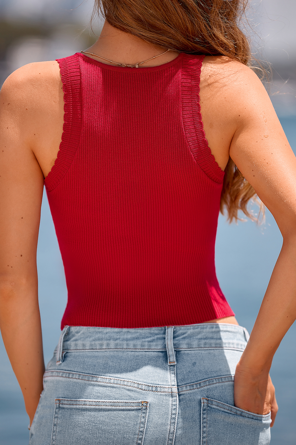 Cherry Kiss Red Tank Top