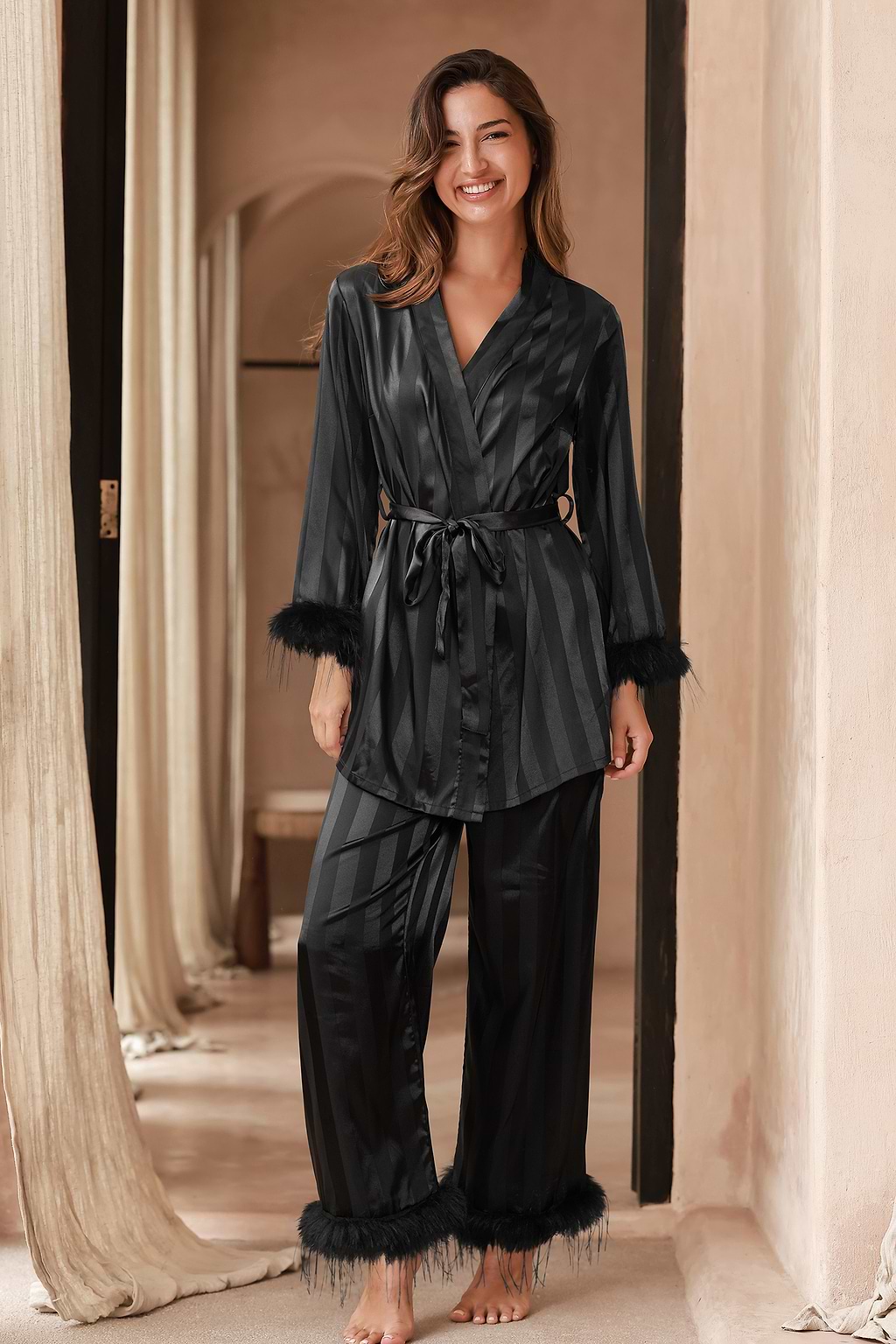 Sweet Slumber Black Pajama Set