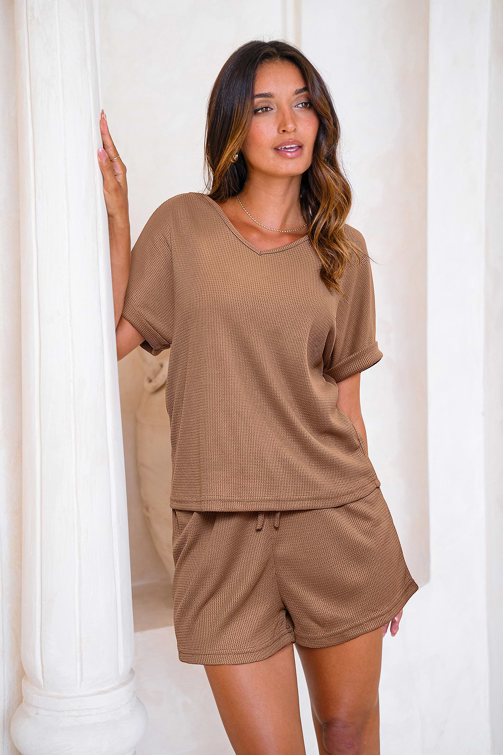 Siesta Brown Pajama Set