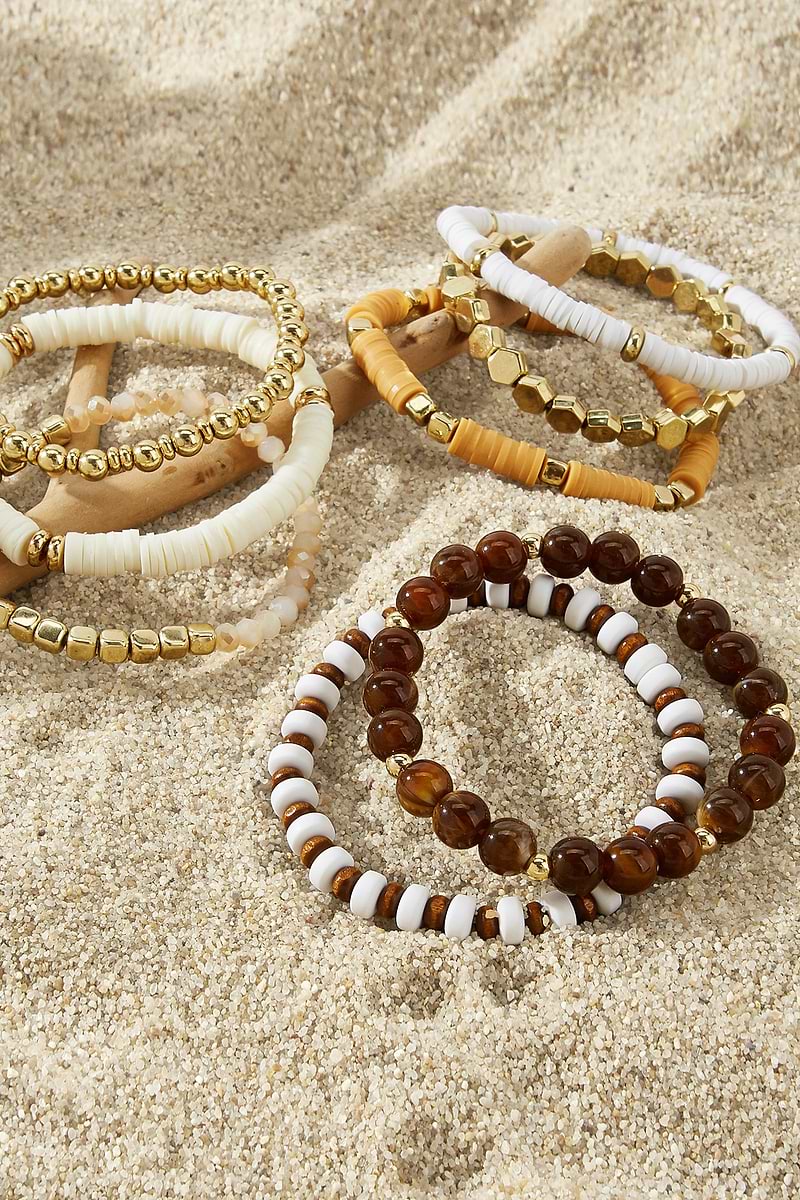 Handwritten Beaded Bracelet Set