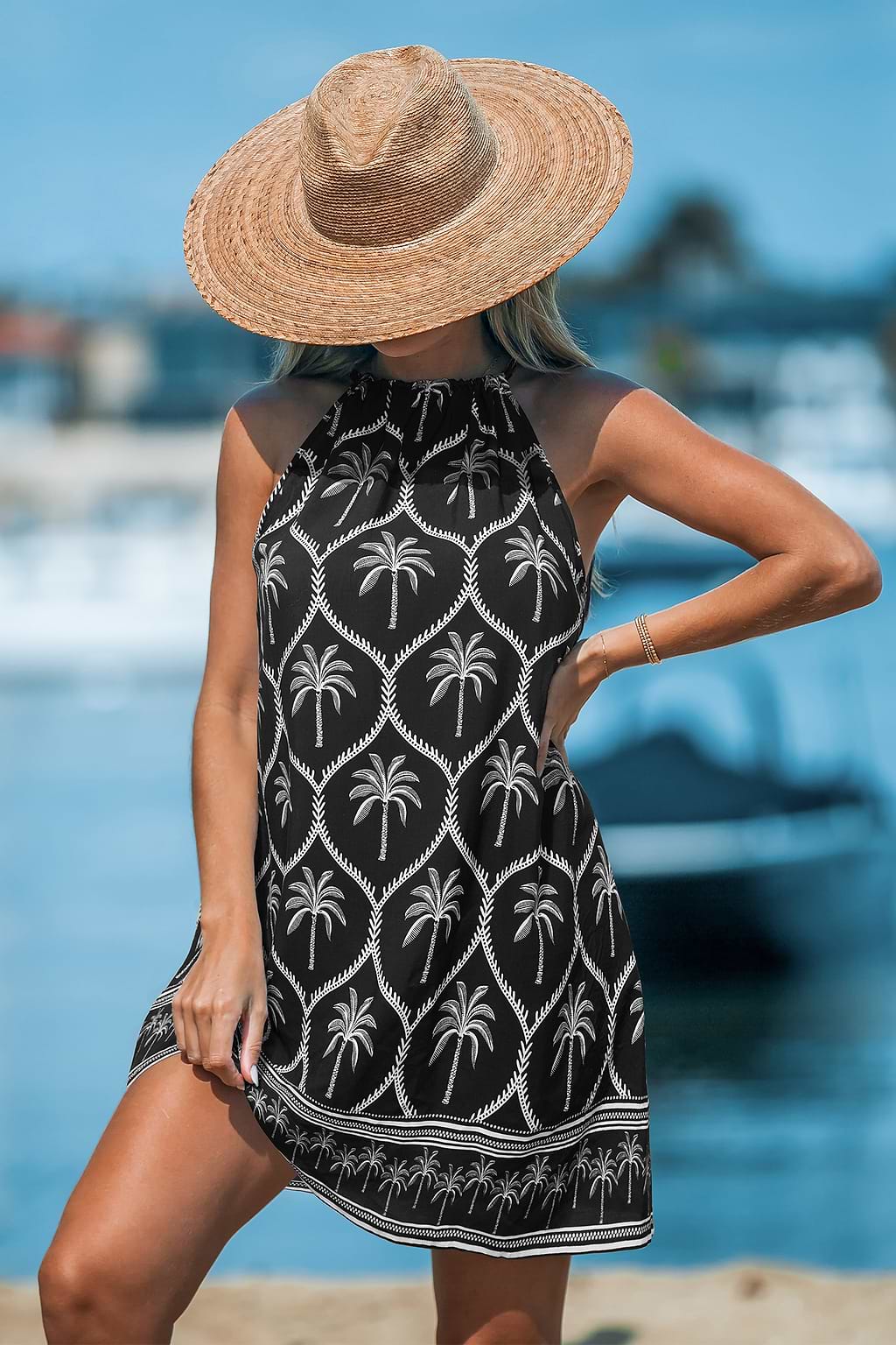 Intuïtieve  sierlijke mini-jurk