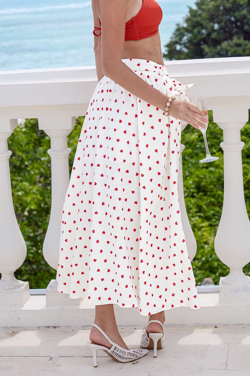 Love at First Sight Heart Maxi Skirt