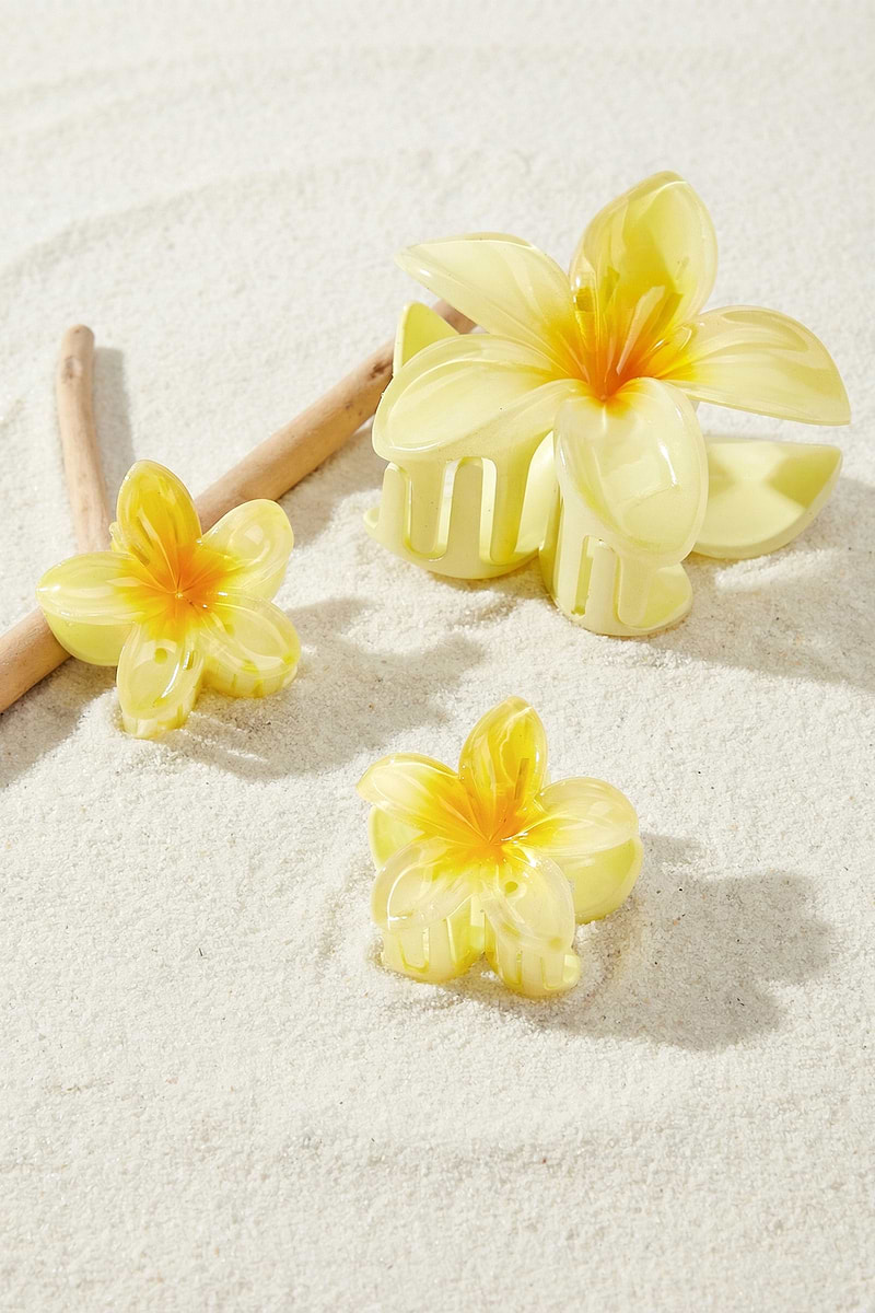 Haarspangen-Set in Blumenform