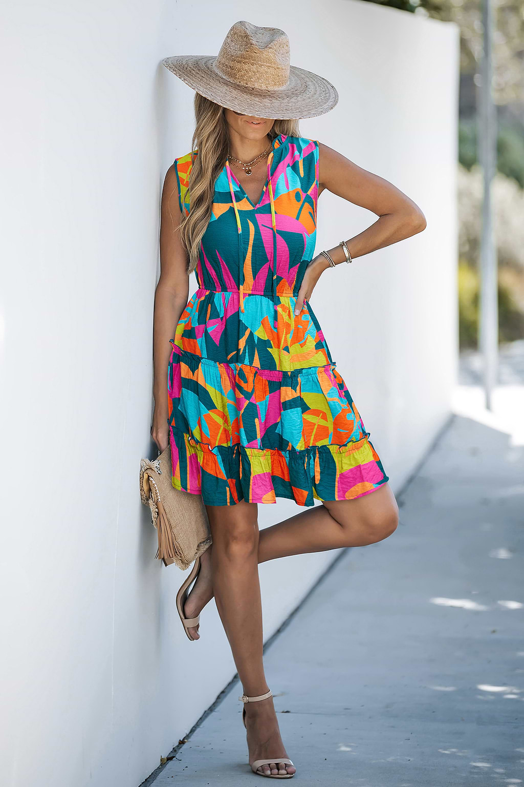 Fragments Tropical Mini Dress