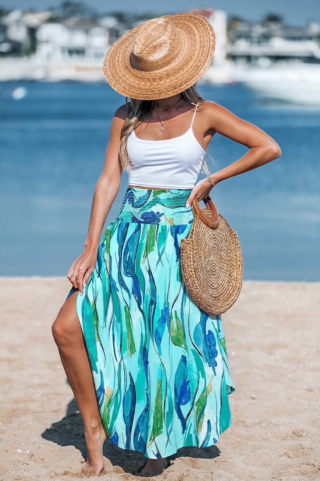 Dopamine Rush Abstract Midi Skirt