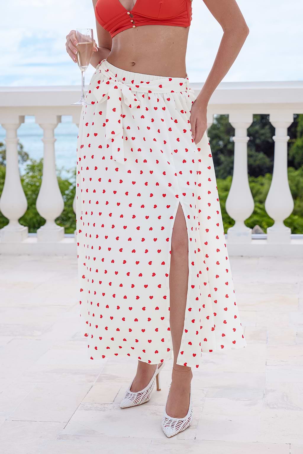 Love at First Sight Heart Maxi Skirt